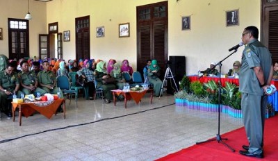 Kepala Dinas Budpar Kabupaten Bima Drs. Syafrudin HA saat memberikan sambutan. Foto: Hum
