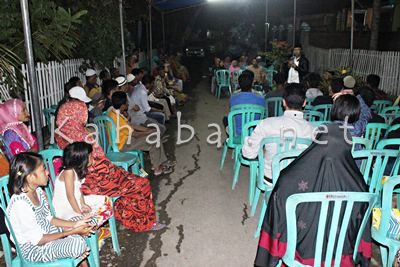 H. Sutarman saat silahturahim di Kelurahan Rabangodu Selatan. Foto: Bin