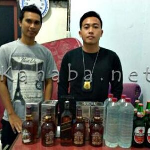 Ratusan Botol Miras Diamankan