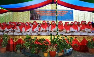 Perpisahan dan Khataman massal siswa SMPN 6 Kota Bima. Foto: Eric