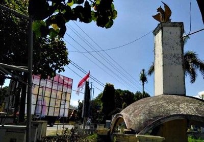 Kondisi Monumen bersejarah. Foto: Iyek