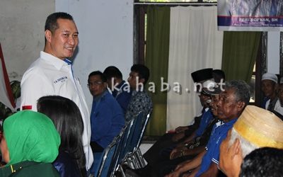 Anggota DPR RI H. Muhammad Syafrudin saat acara Muscab PAN Kota Bima. Foto: Bin