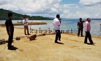 Komisi III DPRD Kota Bima saat meninjau timbunan Amahami. Foto: Bin