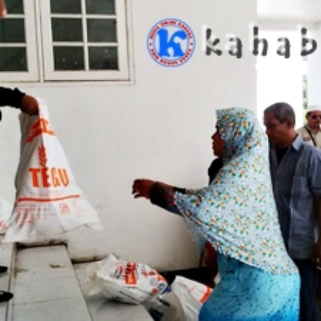 Bantuan Banjir di Aula Pemkot Disalurkan