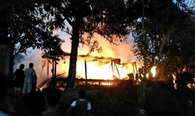 Kebakaran di Monggonao, Satu Rumah Panggung Ludes - Kabar Harian Bima