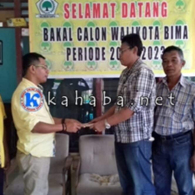 Bakal Calon Walikota Bima H. Sutarman Mendaftar di Partai Golkar