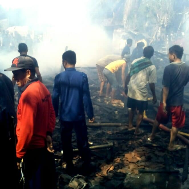 Kebakaran Lagi, Rumah Warga Penanae Rata dengan Tanah