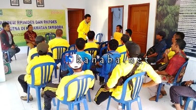 Gandeng DPMDes, Lakpesdam Review RPJMDes 7 Desa di Tambora - Kabar Harian Bima