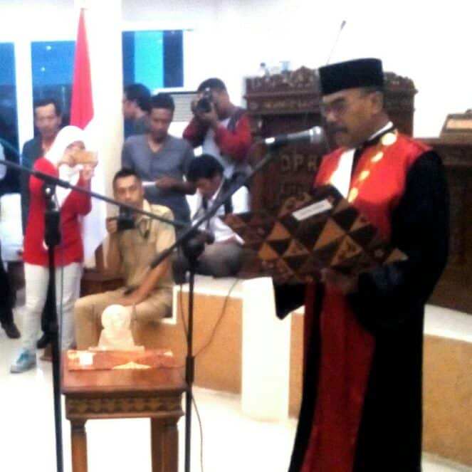 Sudirman DJ Dilantik Jadi Wakil Ketua DPRD Kota Bima