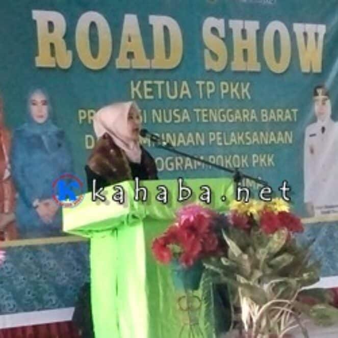 Ketua TP PKK NTB Road Show dan Bina PKK Kabupaten Bima