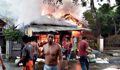 Kebakaran, Rumah Pedagang Bensin ini Ludes - Kabar Harian Bima