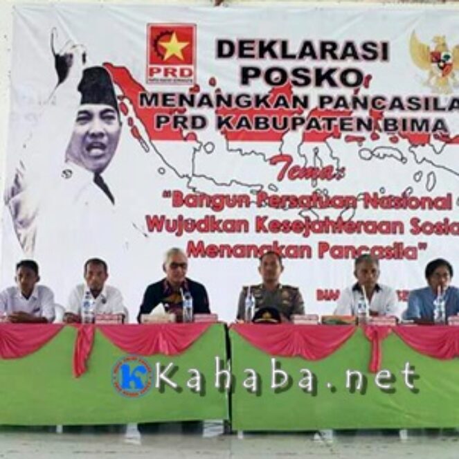PRD Kabupaten Bima Deklarasi Posko Menangkan Pancasila