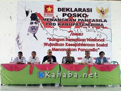 PRD Kabupaten Bima Deklarasi Posko Menangkan Pancasila - Kabar Harian Bima