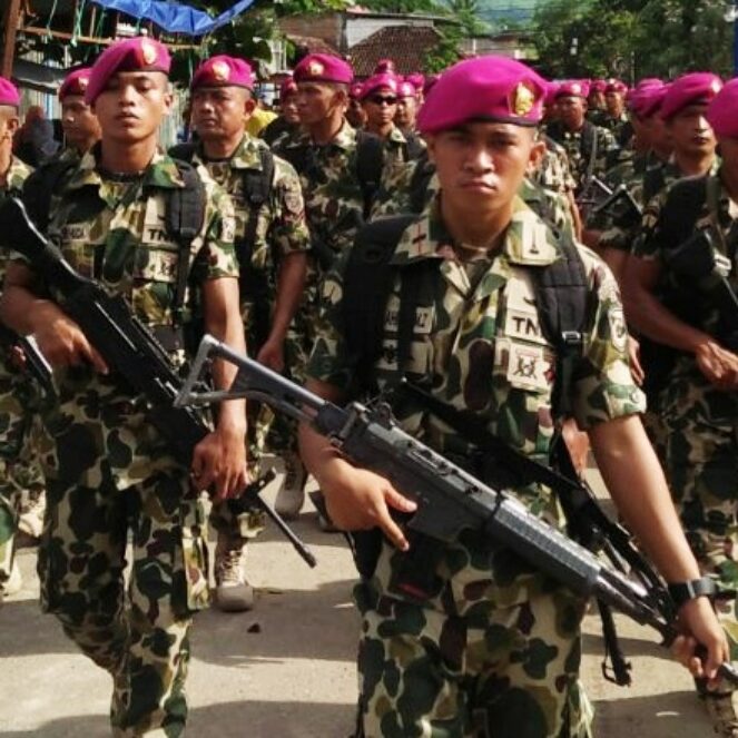 Pasmar 1 Marinir TNI AL Beraksi di Bima