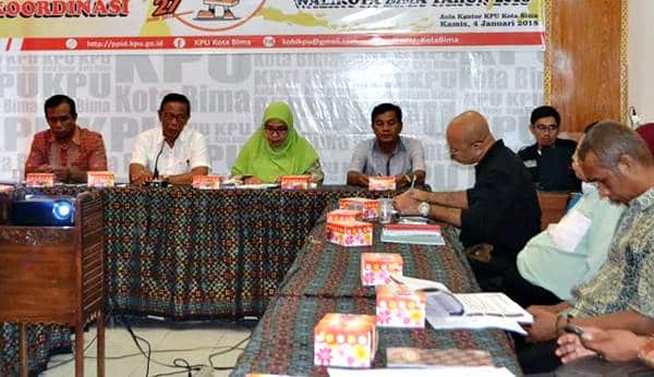 KPU Rakor Persiapan Pendaftaran Calon Wawali dan Wakil Kota Bima - Kabar Harian Bima