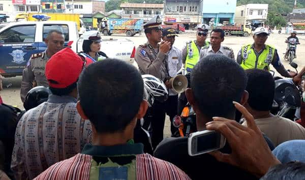 Polres Bima Larang Mobil Pick Up Muat Penumpang Saat Kampanye - Kabar Harian Bima