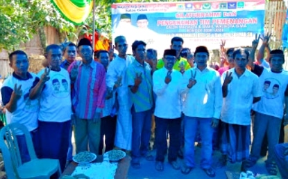 Lutfi-Feri Silaturahim dan Lantik Tim Pemenangan di Kendo - Kabar Harian Bima