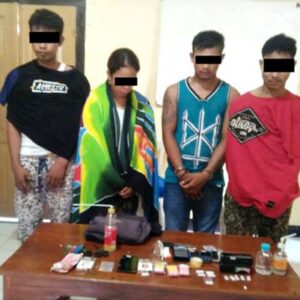 Narkoba, 3 Pemuda dan 1 Wanita Dibekuk
