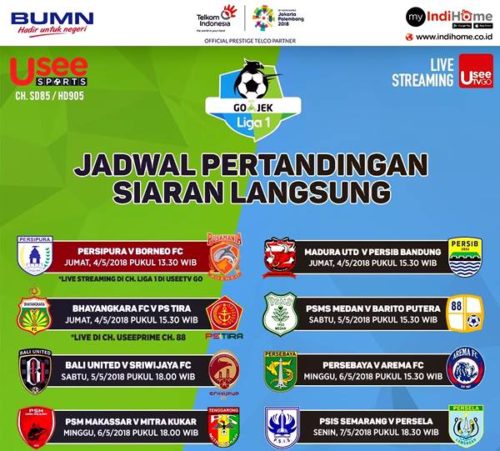 Indihome Tayangkan Pertandingan Liga Indonesia - Kabar Harian Bima
