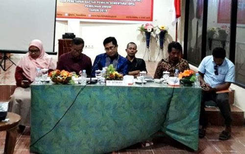 KPU Rapat Pleno Penetapan DPS Pemilu 2019 - Kabar Harian Bima