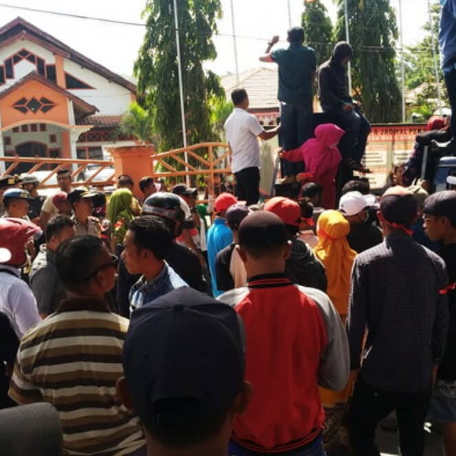 KPU Kota Bima Didemo, Ini Tuntutan Massa Aksi