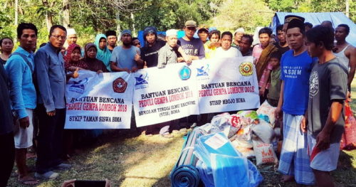 Forum PTS Bima-Dompu Bawa Bantuan untuk Korban Gempa Lombok - Kabar Harian Bima
