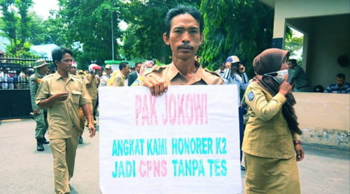 Forum Honorer Indonesia Kota Bima Tolak Seleksi CPNS K2 - Kabar Harian Bima