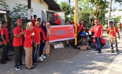 Tingkatkan Pelayanan, Telkom Bima Gotong Royong Bersihkan Alat Produksi - Kabar Harian Bima