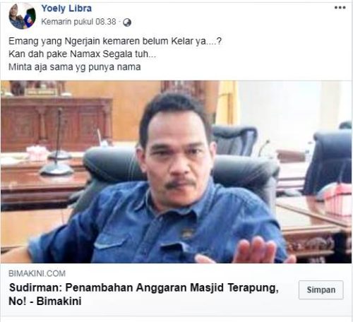 Tidak Terima Dihina, Alumni dan Lembaga STISIP Lapor Pimpinan Dewan ke Polisi   - Kabar Harian Bima