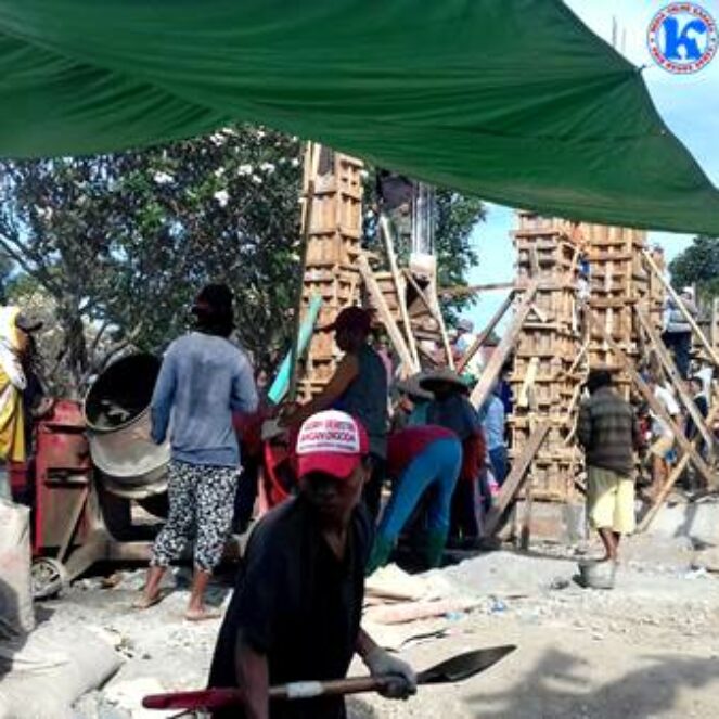 Warga Kananga Gotong Royong Bangun Masjid An Nur Bara