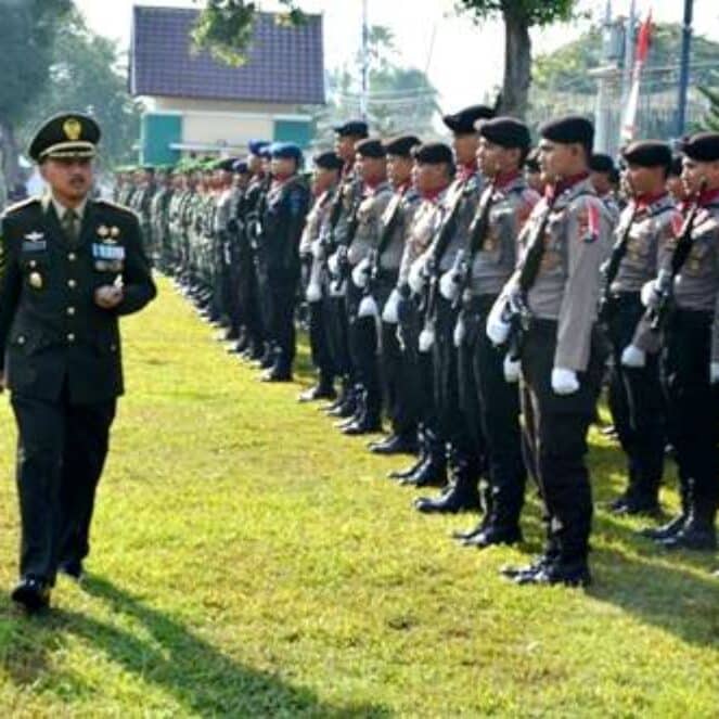 Upacara HUT TNI Ke-73, Dandim Bima Ajak Semua Komponen Berdoa Ringankan Beban Warga di Palu