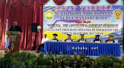 40 Mahasiswi Akbid Surya Mandiri Diwisuda, H Jubair: Jadilah Tenaga Bidan Profesional - Kabar Harian Bima