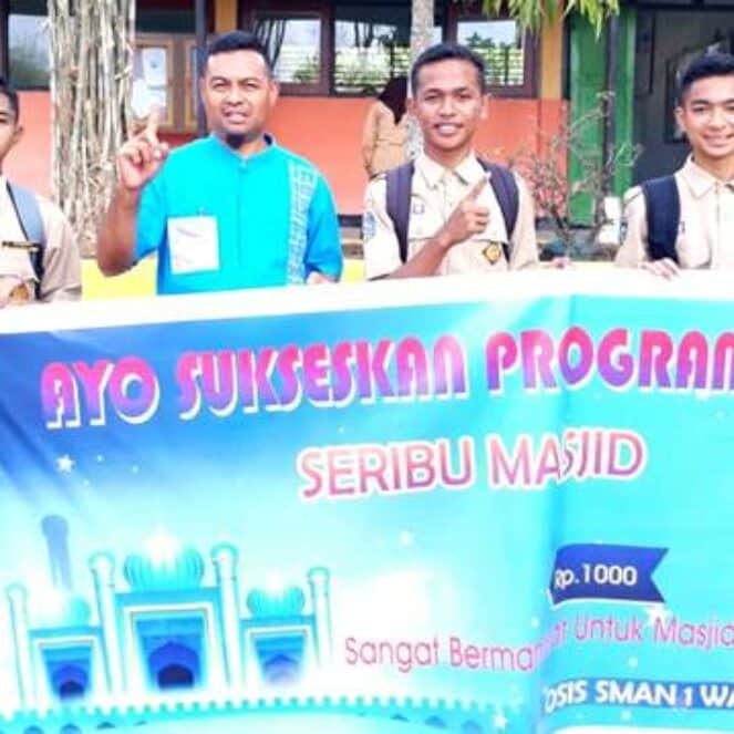 SMAN 1 Wawo Luncurkan Program Rp 1.000 Untuk Masjid