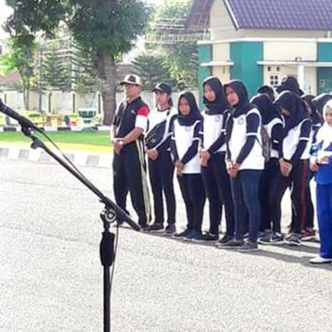 Sekda Lepas Wakil Kota Bima Lomba Marching Band Tingkat Provinsi NTB