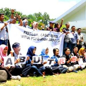 Pewarta Mataram Tandatangani Petisi Cabut Keppres Remisi Pembunuh Jurnalis