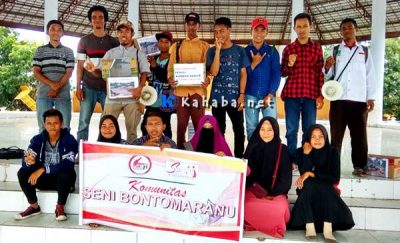Peduli Bencana Sulawesi Selatan, Komunitas Seni Bontomaranu Galang Dana - Kabar Harian Bima