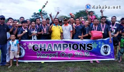 Laga Final Korpri Cup 2019, Dikes FC Pertahankan Gelar Juara - Kabar Harian Bima