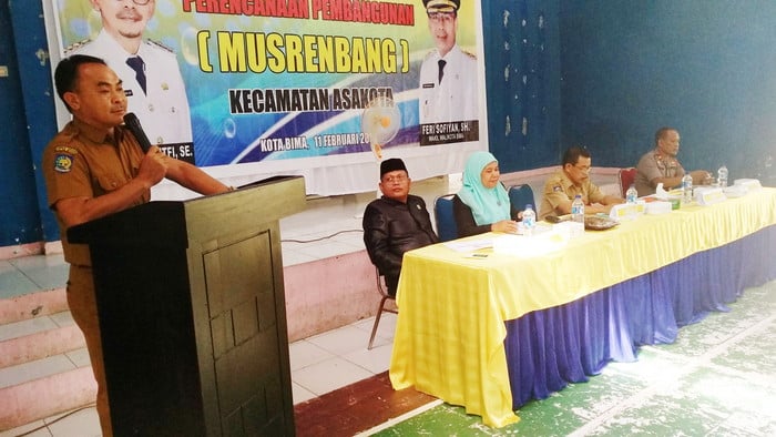 Musrenbang, Is Fahmin Paparkan Usulan Pembangunan Kecamatan Asakota - Kabar Harian Bima