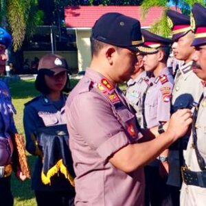 Polres Bima Gelar Upacara Sertijab 4 Perwira