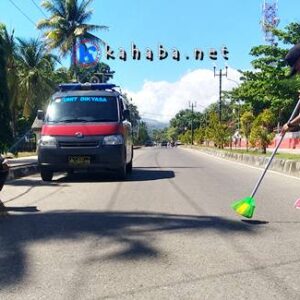 Hati-Hati Melintas Depan Bekas Kantor Bupati, Banyak Paku