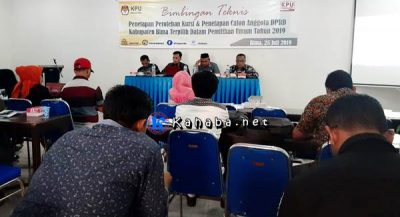 KPU Bima Bimtek Penetapan Perolehan Kursi dan Penetapan Calon Anggota DPRD Terpilih - Kabar Harian Bima