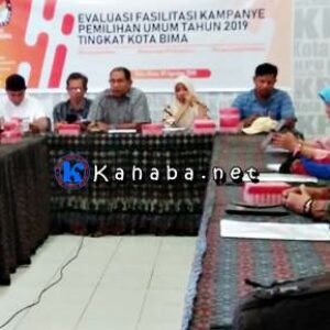 KPU Kota Bima Evaluasi Kampanye Pemilu Tahun 2019 - Kabar Harian Bima