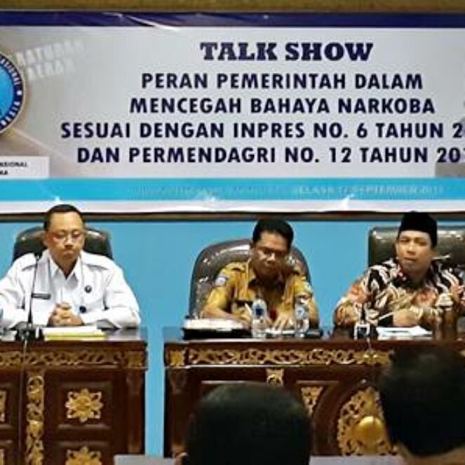 BNNK Bima Talkshow, Dewan Wacanakan Tes Urine Semua Wakil Rakyat