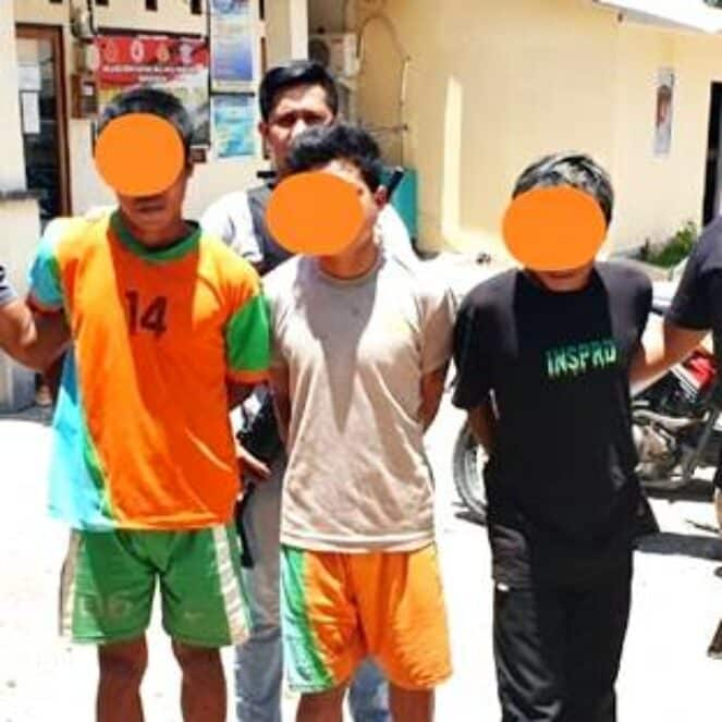 Diduga Langgar Undang-Undang Narkotika, 3 orang Ini Digelandang ke Polres