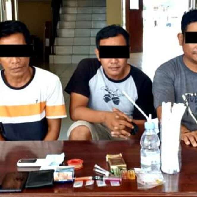 Hendak Ungkap Curanmor, Buser Justru Tangkap 3 Pria yang Pesta Narkoba