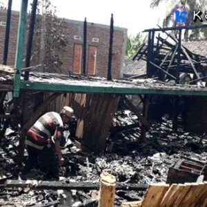 Rumah Seorang Janda Ludes Terbakar