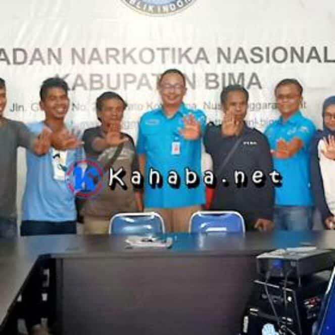 BNN Kabupaten Bima Silahturahmi dengan Media   