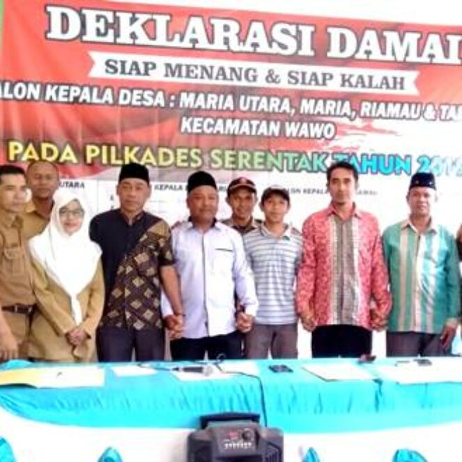 Camat Wawo Deklarasi Pilkades Damai