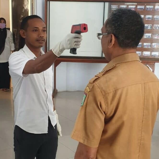 Setwan Kota Bima Gunakan Protokoler Cegah Penyebaran Covid-19