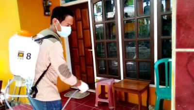 Lagi, Satgas PKS Kota Bima Semprotkan Disinfektan di Lampe - Kabar Harian Bima